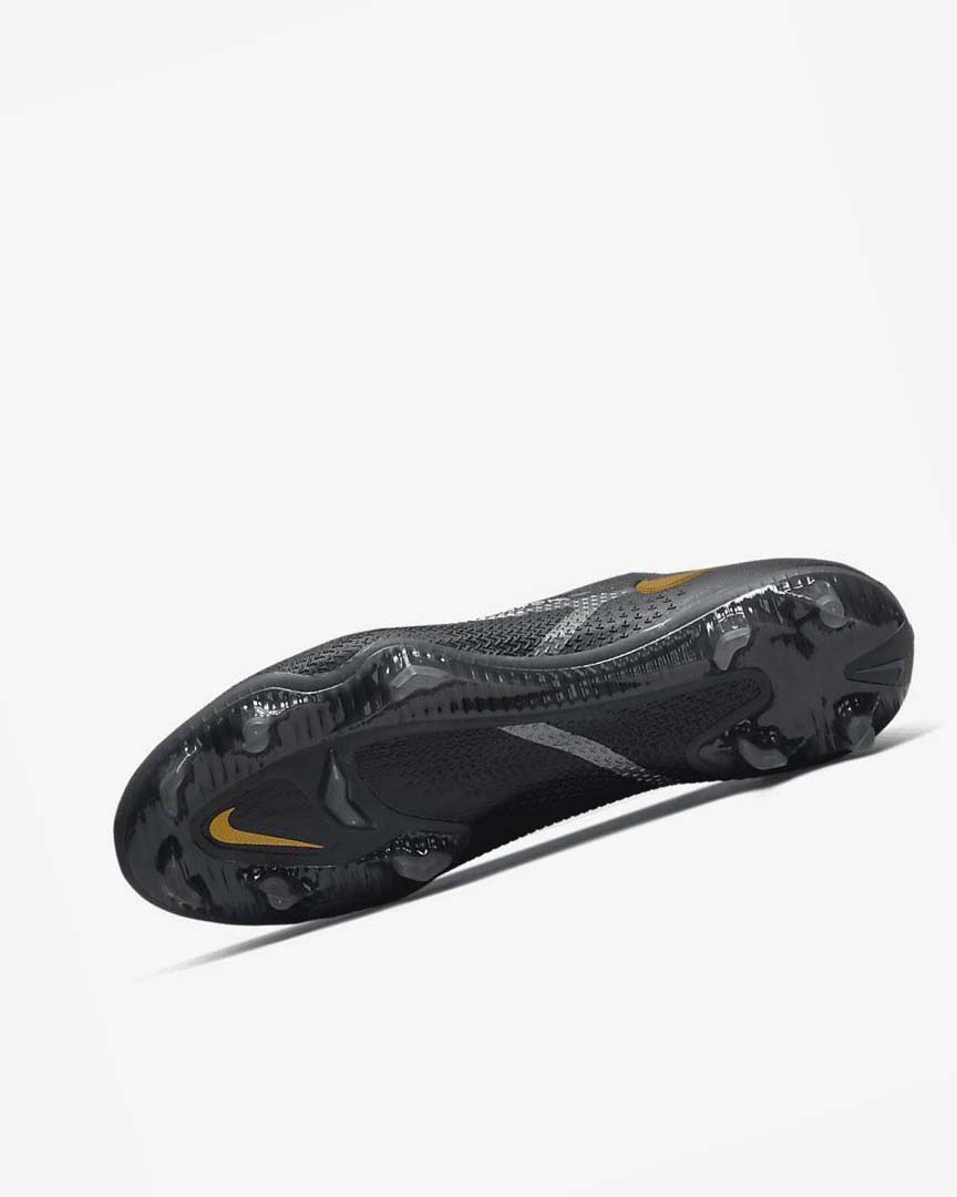 Black / Metal Gold / Metal Silver / Metal Dark Grey Men's Nike Phantom GT2 Elite FG Football Boots | UK1136