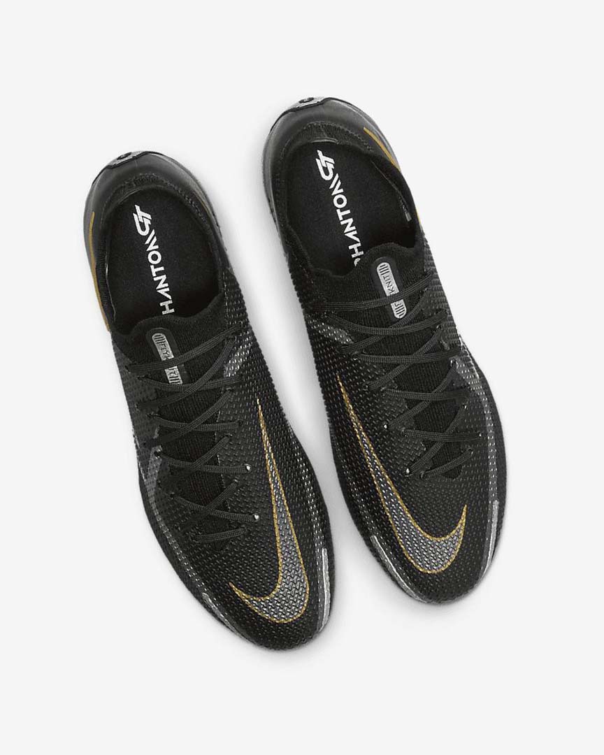 Black / Metal Gold / Metal Silver / Metal Dark Grey Women's Nike Phantom GT2 Elite SG-Pro AC Football Boots | UK5430