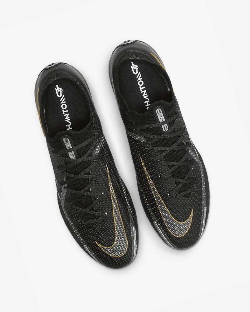 Black / Metal Gold / Metal Silver / Metal Dark Grey Men's Nike Phantom GT2 Elite SG-Pro AC Football Boots | UK5554