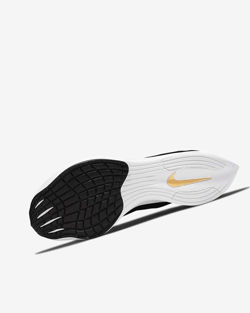 Black / Metal Gold / White Women's Nike ZoomX Vaporfly Next% 2 Running Shoes | UK5329