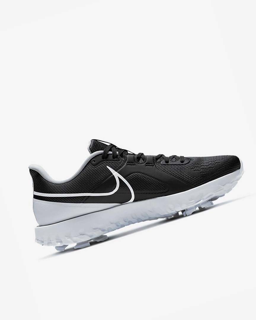 Black / Metal Platinum / White Men's Nike React Infinity Pro Golf Shoes | UK2532