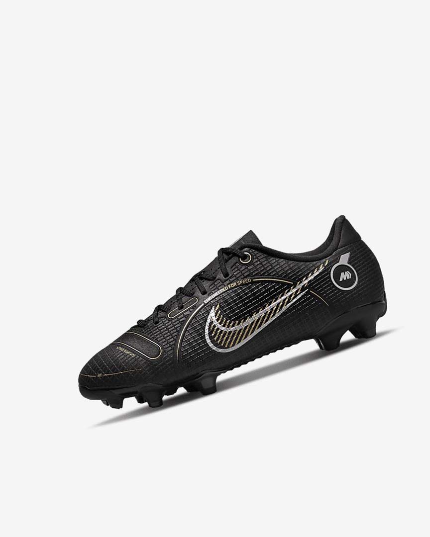 Black / Metal Silver / Grey / Metal Gold Boys\' Nike Jr. Mercurial Vapor 14 Academy MG Football Boots | UK2545