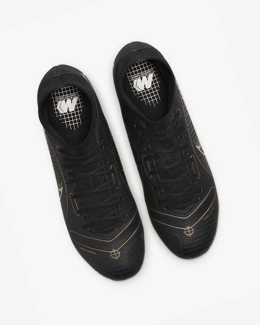 Black / Metal Silver / Grey / Metal Gold Men's Nike Mercurial Superfly 8 Academy MG Football Boots | UK2798