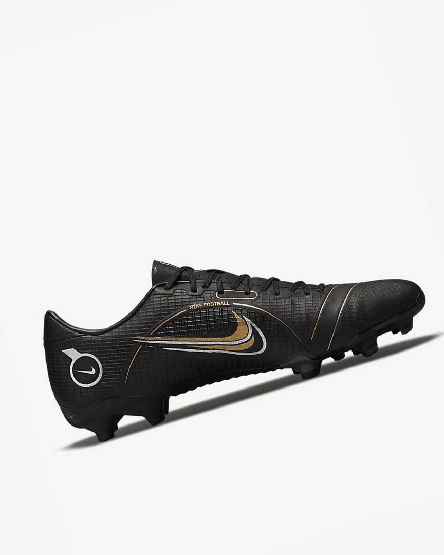 Black / Metal Silver / Grey / Metal Gold Men's Nike Mercurial Vapor 14 Academy MG Football Boots | UK2939