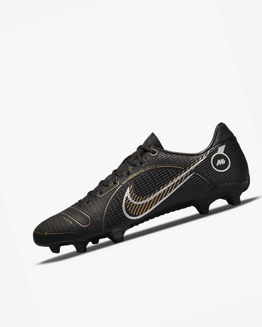 Black / Metal Silver / Grey / Metal Gold Men\'s Nike Mercurial Vapor 14 Academy MG Football Boots | UK2939