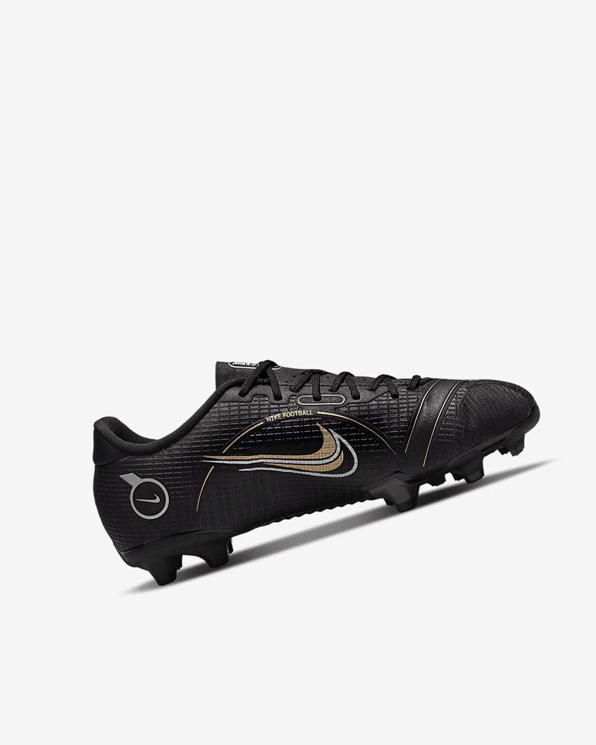 Black / Metal Silver / Grey / Metal Gold Girls' Nike Jr. Mercurial Vapor 14 Academy MG Football Boots | UK4796