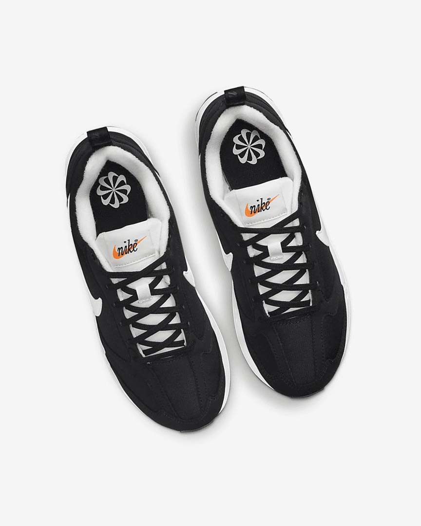 Black / Metal Silver / Orange / White Boys' Nike Air Max Dawn Sneakers | UK5054