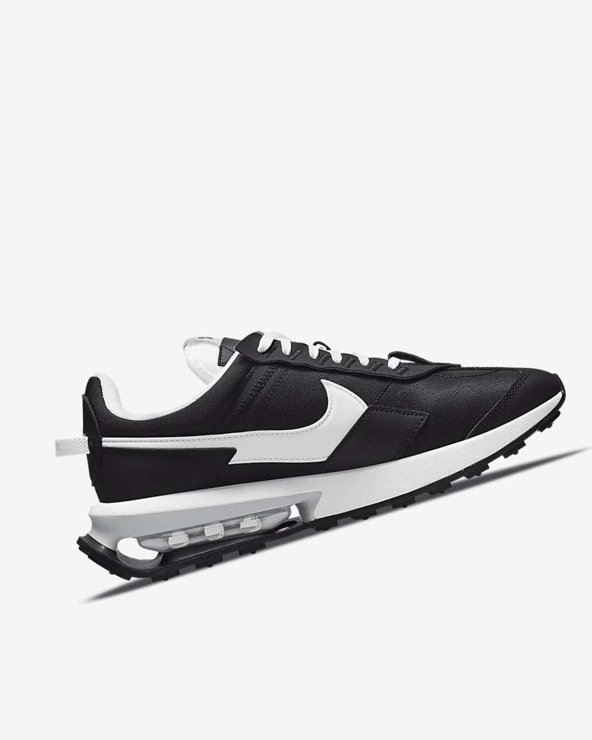 Black / Metal Silver / White Women's Nike Air Max Pre-Day Sneakers | UK3283