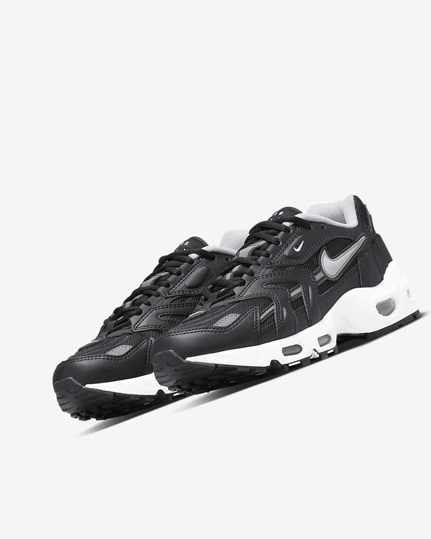 Black / Metal Silver / White Women's Nike Air Max 96 2 Sneakers | UK4727