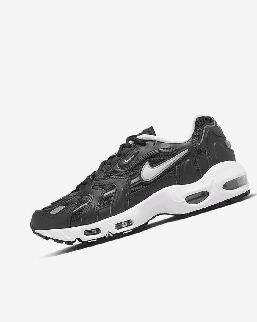 Black / Metal Silver / White Women\'s Nike Air Max 96 2 Sneakers | UK4727