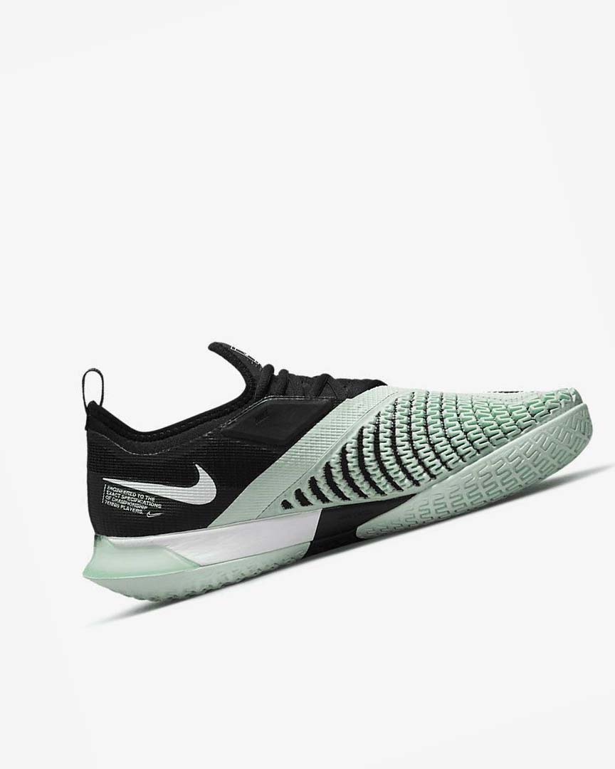 Black / Mint / White Men's Nike Court React Vapor NXT Tennis Shoes | UK2847