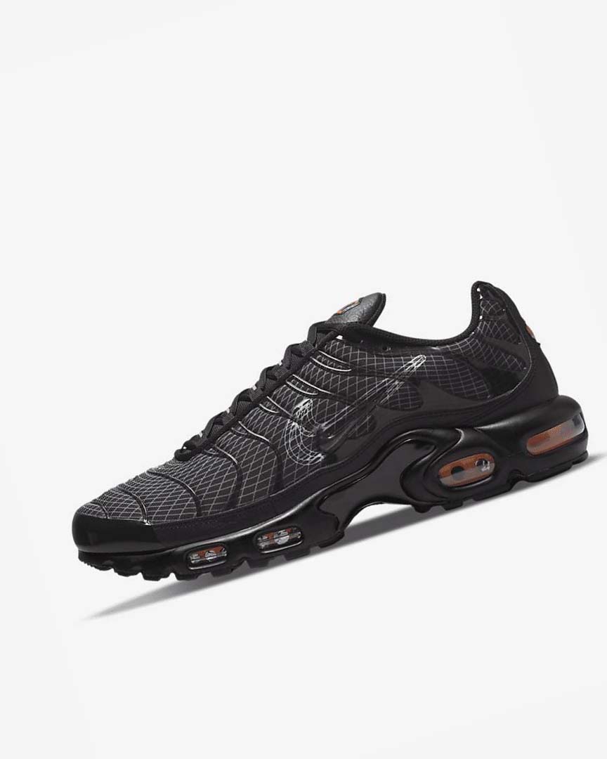 Black / Orange / Grey / White Men\'s Nike Air Max Plus Sneakers | UK5142