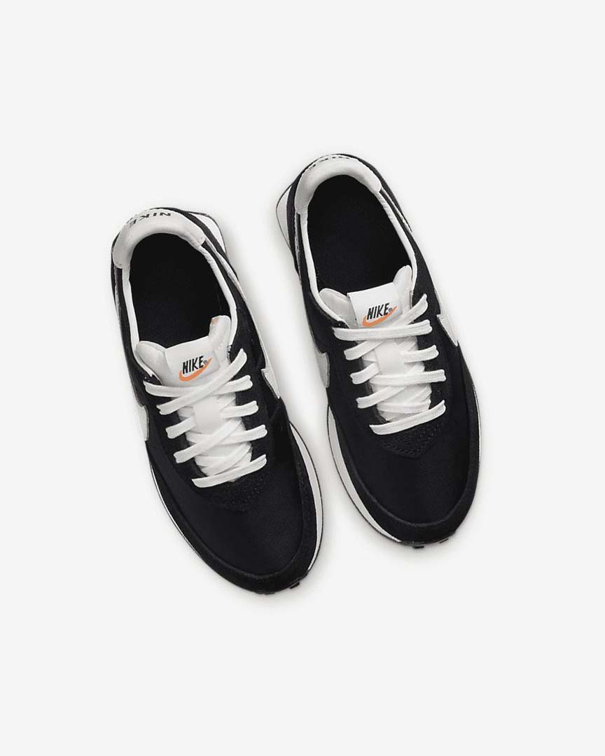 Black / Orange / White Boys' Nike Waffle Trainer 2 Casual Shoes | UK2664