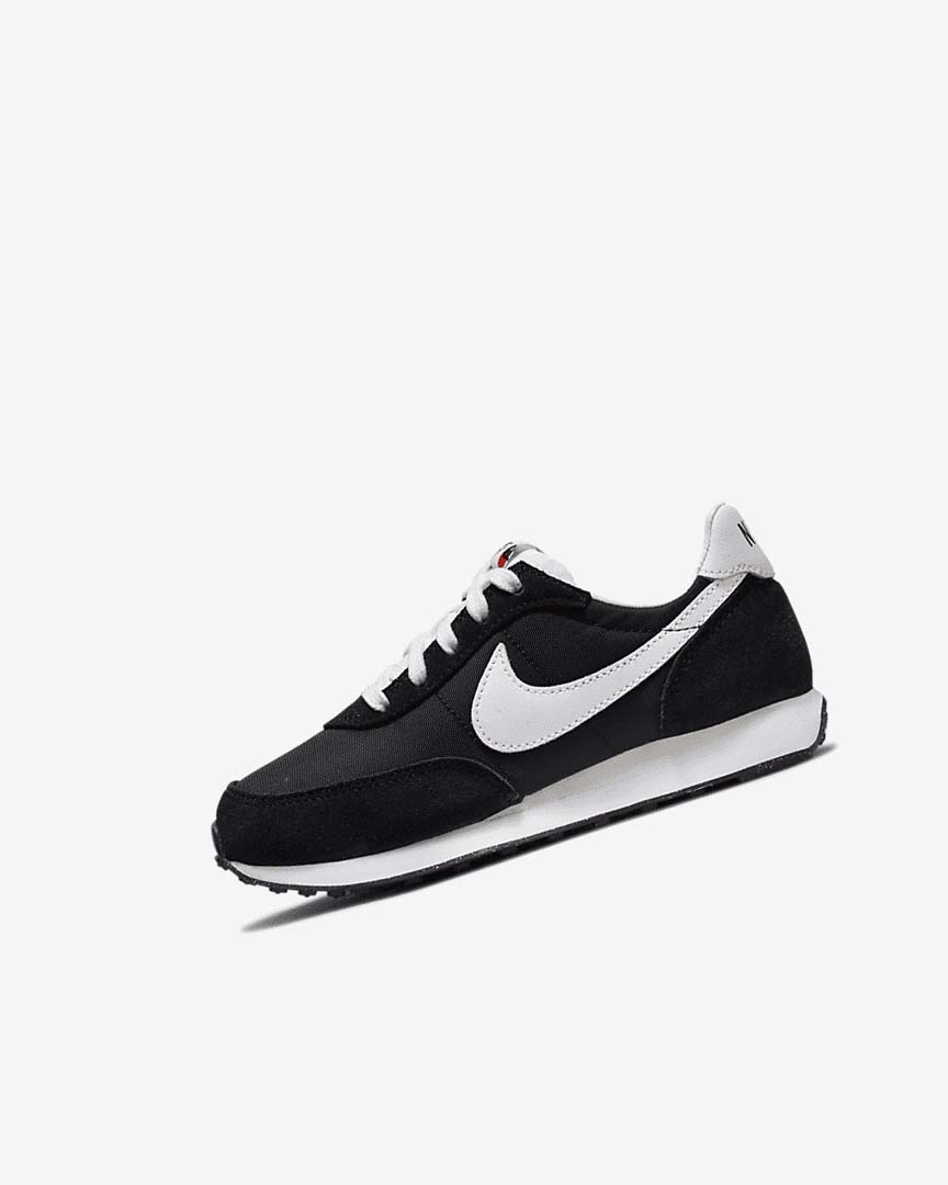 Black / Orange / White Girls\' Nike Waffle Trainer 2 Casual Shoes | UK2489