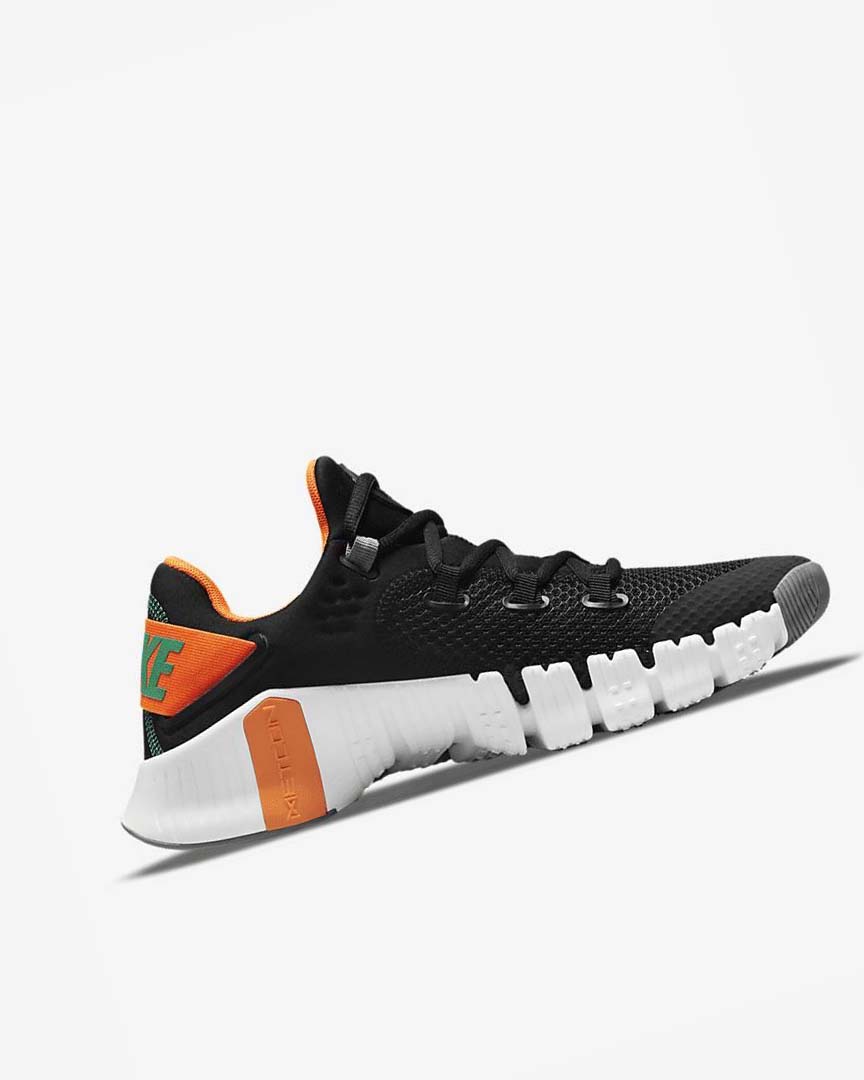 Black / Orange / White / Turquoise Men's Nike Free Metcon 4 Training Shoes | UK4852