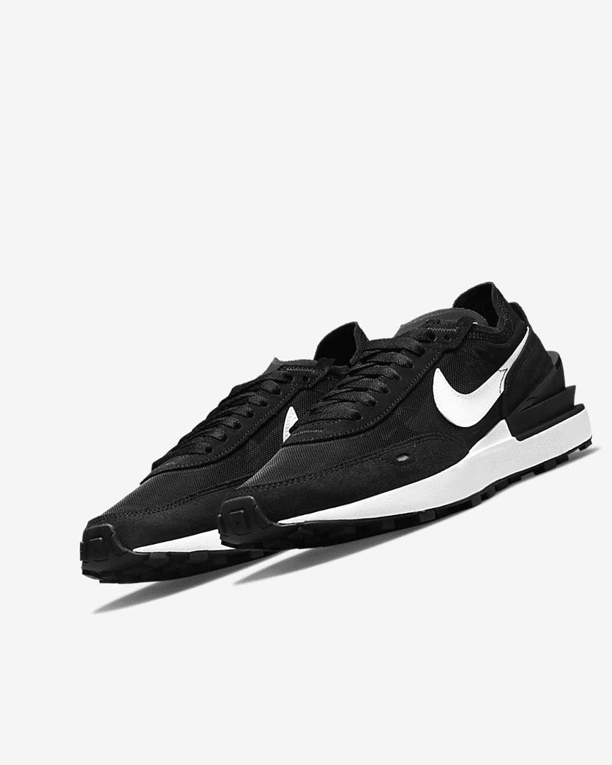 Black / Orange / White Women's Nike Waffle One Sneakers | UK3039