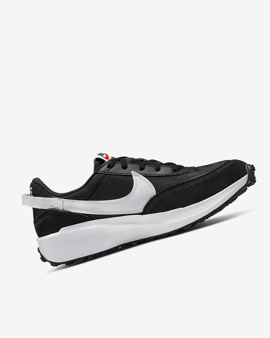 Black / Orange / White Women's Nike Waffle Debut Sneakers | UK5456