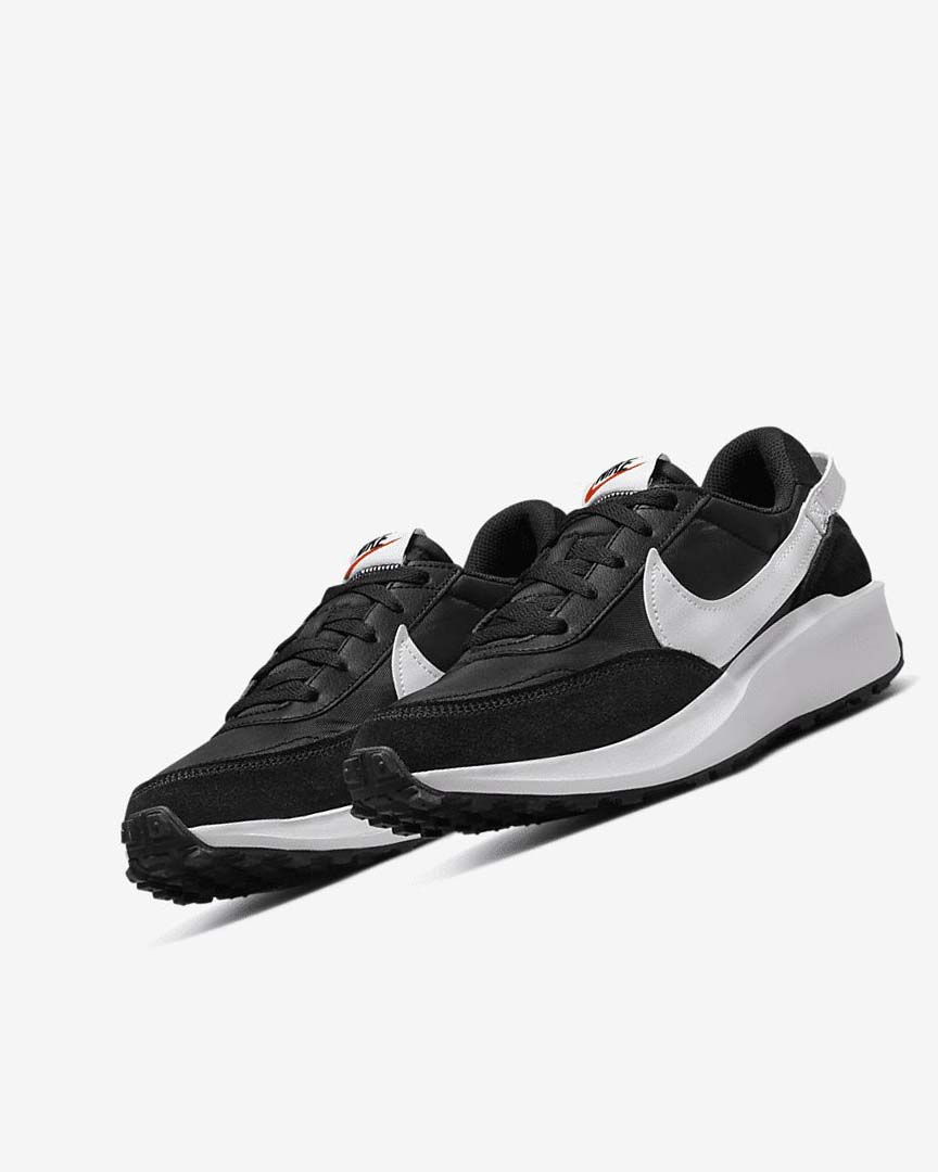 Black / Orange / White Women's Nike Waffle Debut Sneakers | UK5456