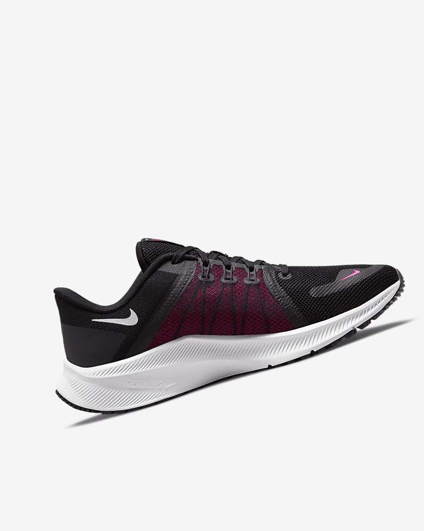 Black / Pink / Dark Grey / White Women's Nike Quest 4 Running Shoes | UK4713