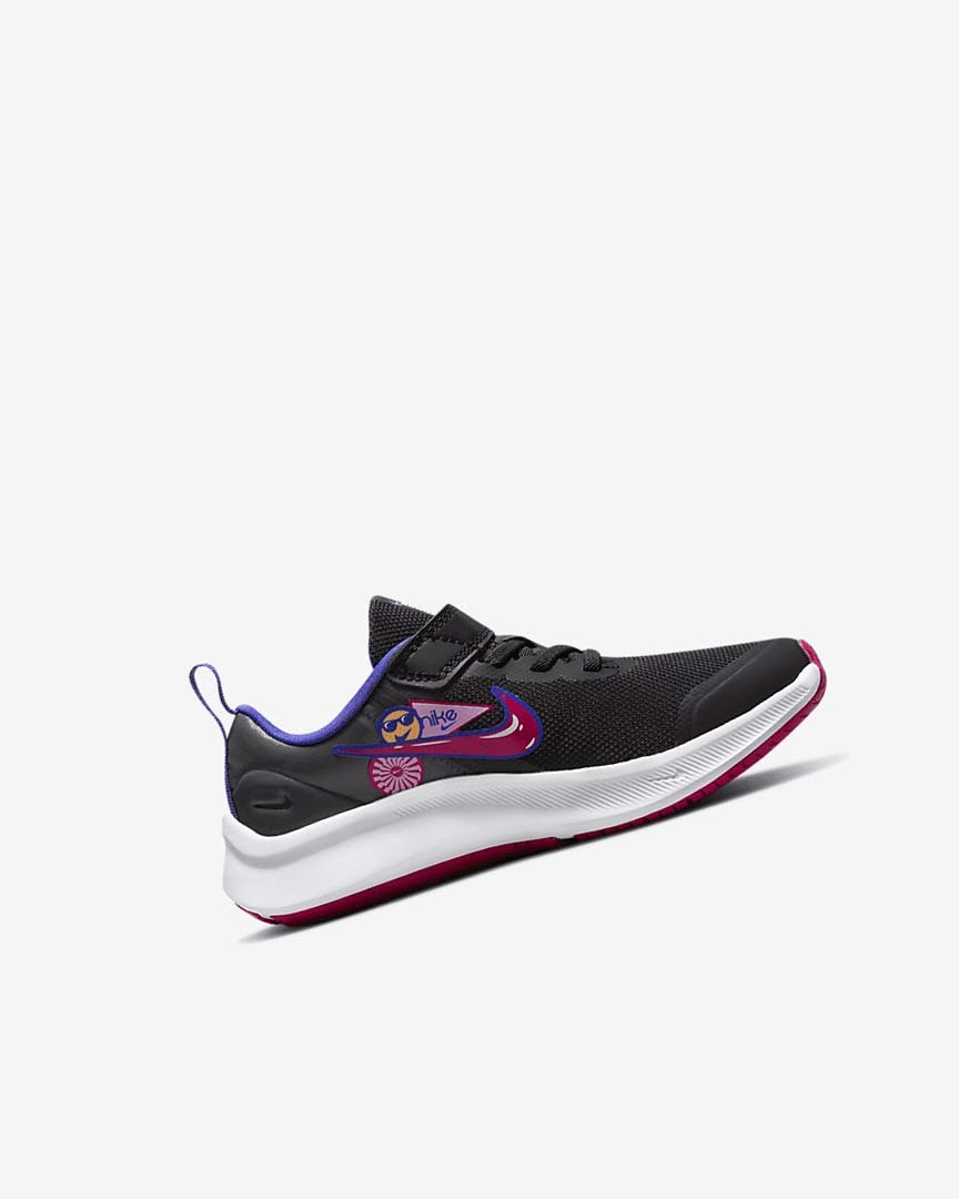 Black / Pink Girls' Nike Star Runner 3 SE Running Shoes | UK5276