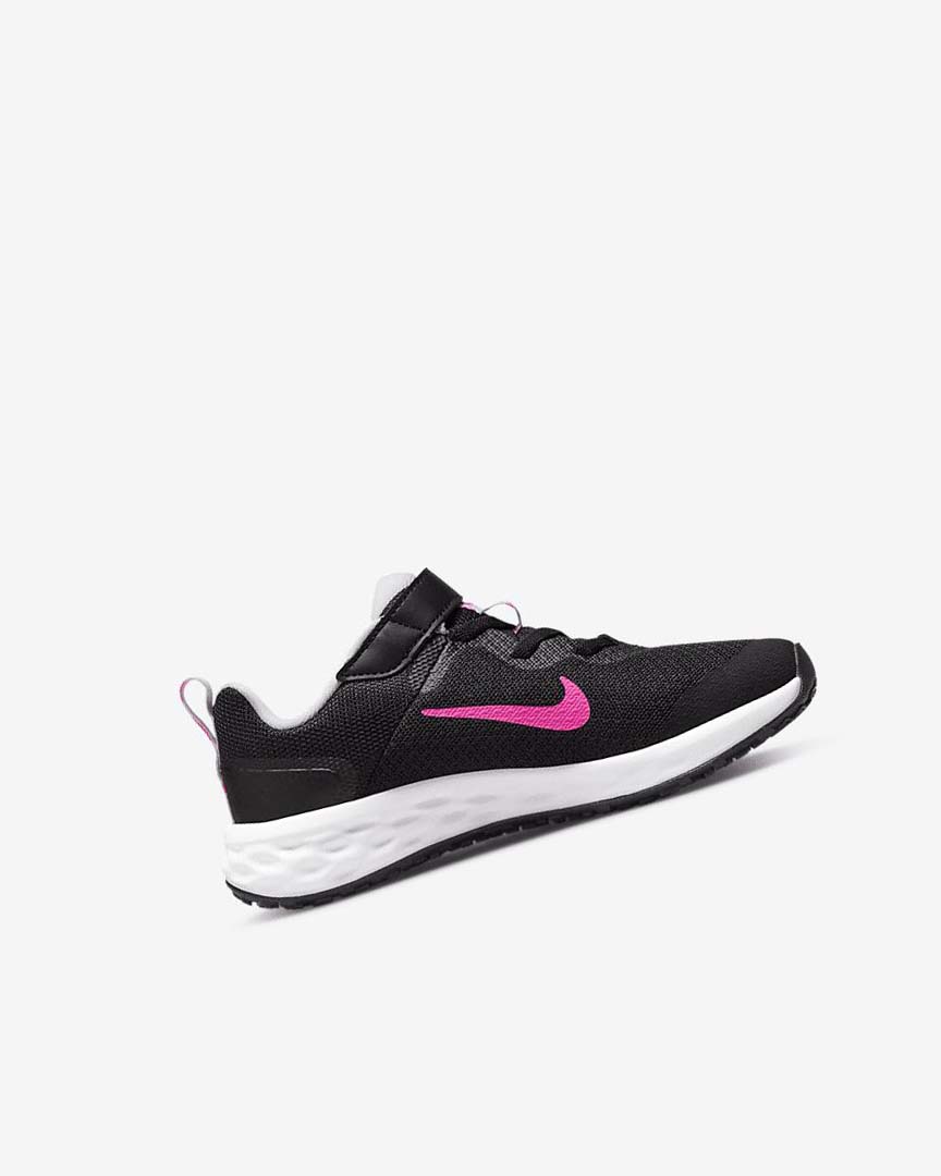 Black / Pink / Pink Boys' Nike Revolution 6 Running Shoes | UK5231