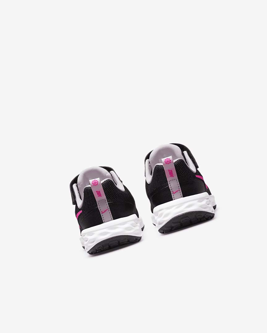 Black / Pink / Pink Girls' Nike Revolution 6 Running Shoes | UK2993