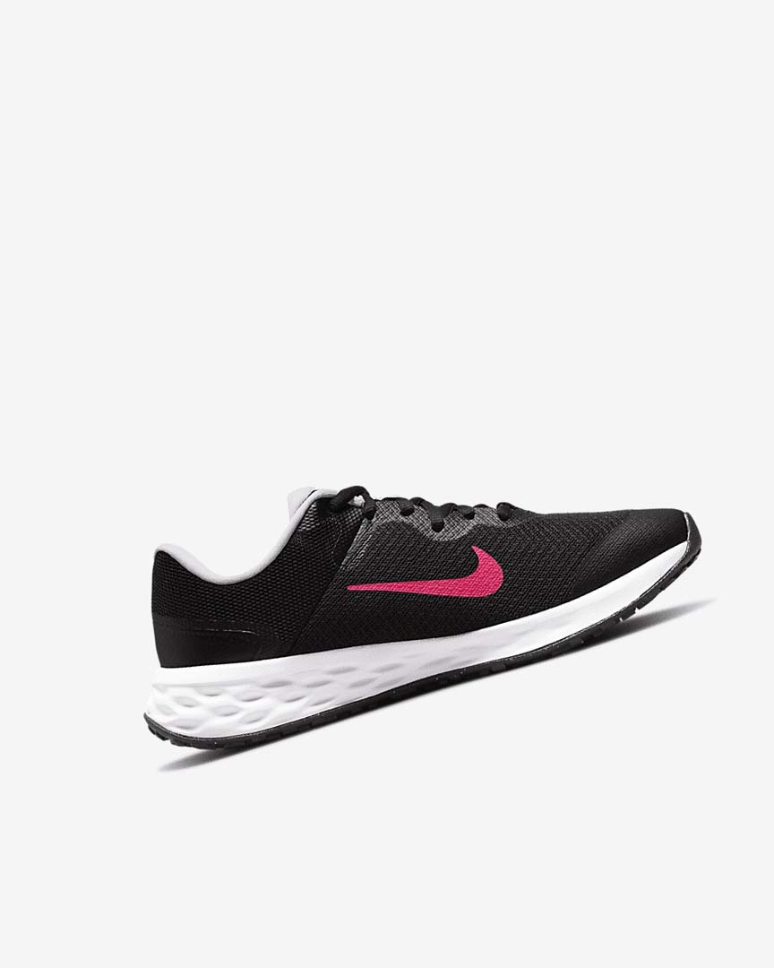 Black / Pink / Pink Girls' Nike Revolution 6 Running Shoes | UK5583