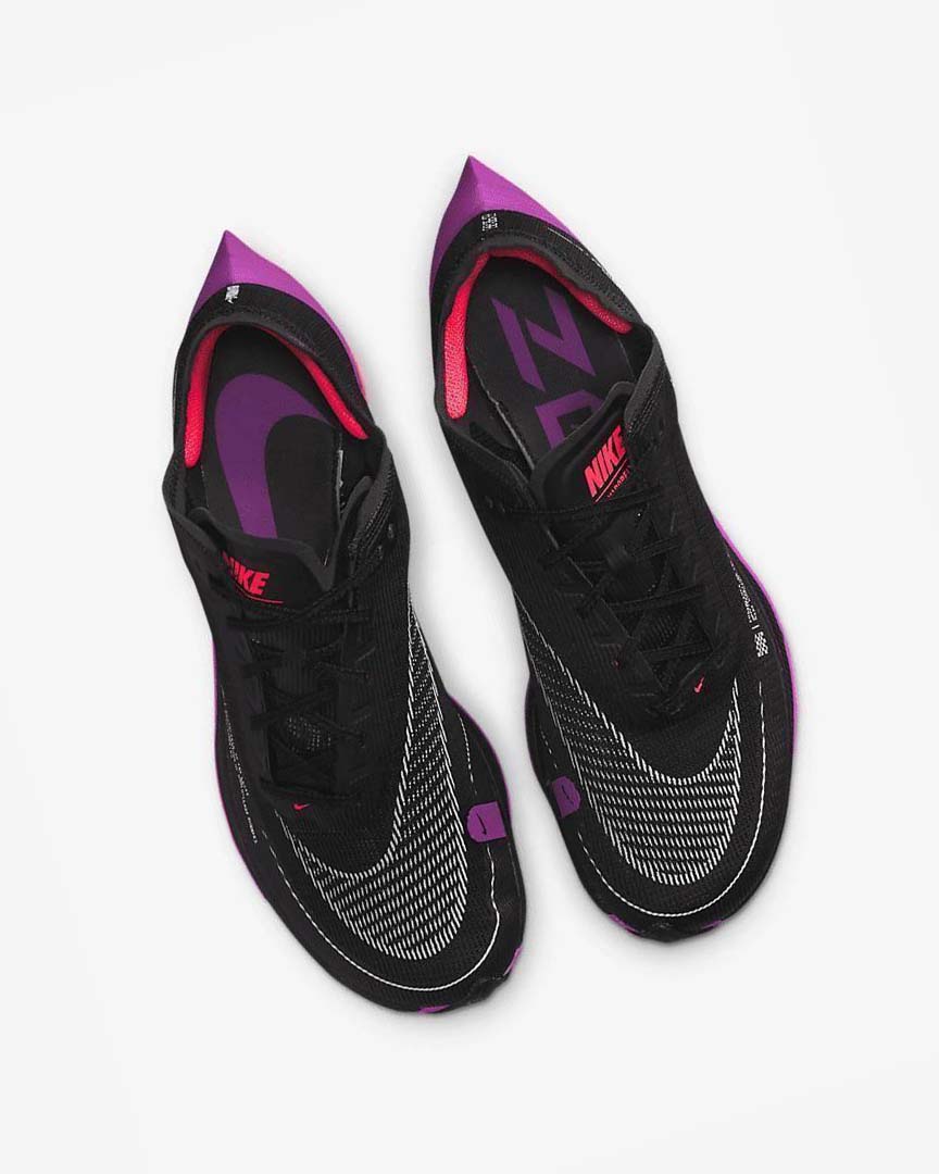 Black / Purple / Red Men's Nike ZoomX Vaporfly Next% 2 Running Shoes | UK5475