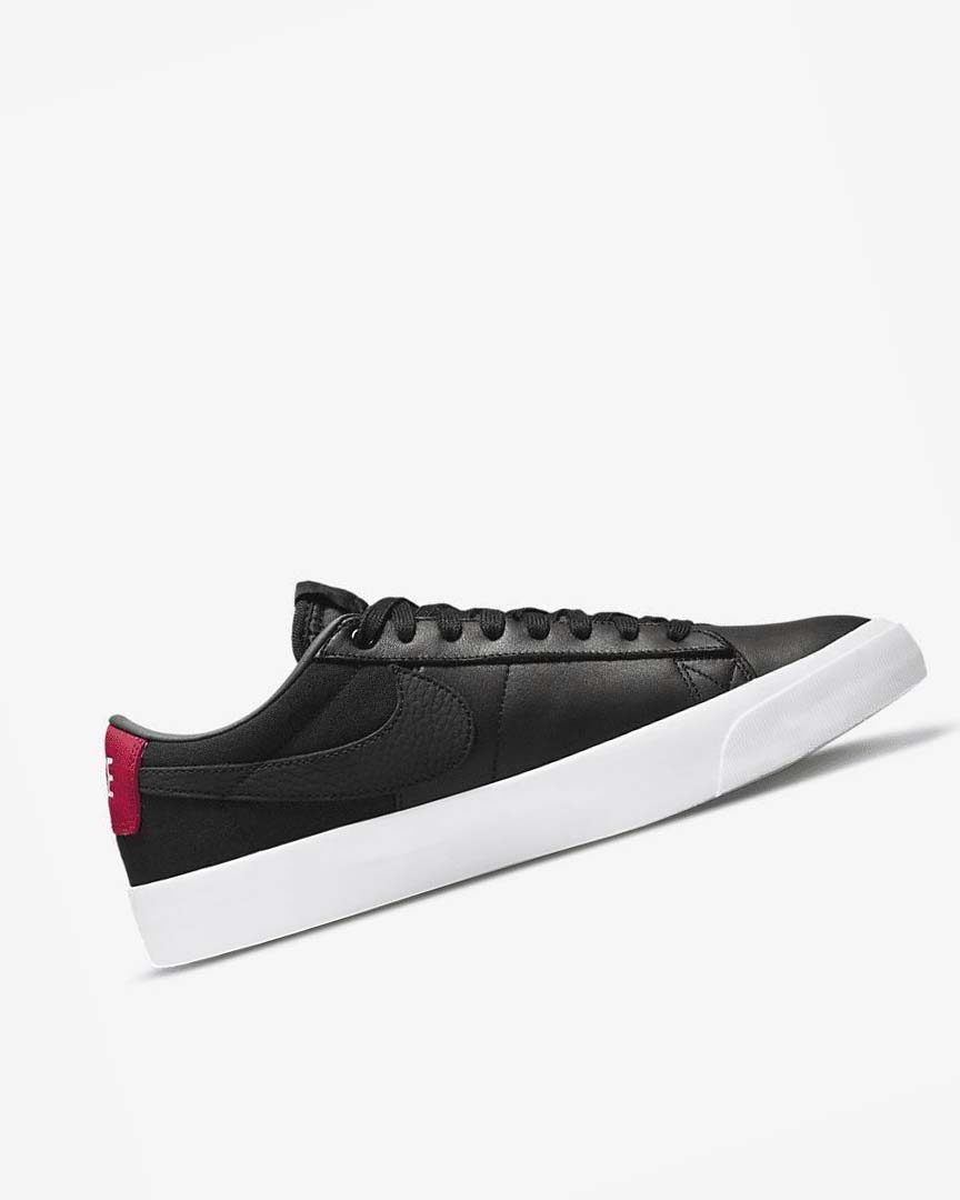 Black / Red / Black Men's Nike SB Zoom Blazer Low Pro GT Premium Skate Shoes | UK2753