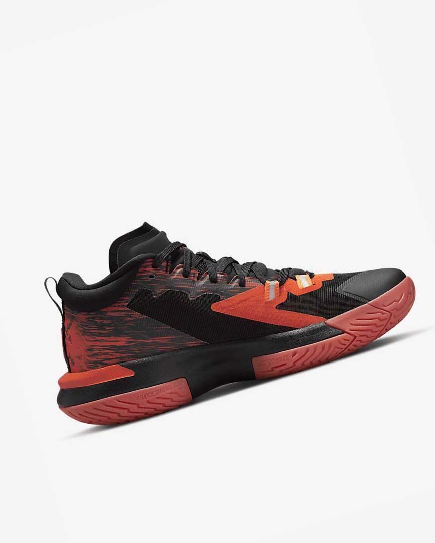 Black / Red / Orange Men's Nike Zion 1 SP Basketball Shoes | UK4913