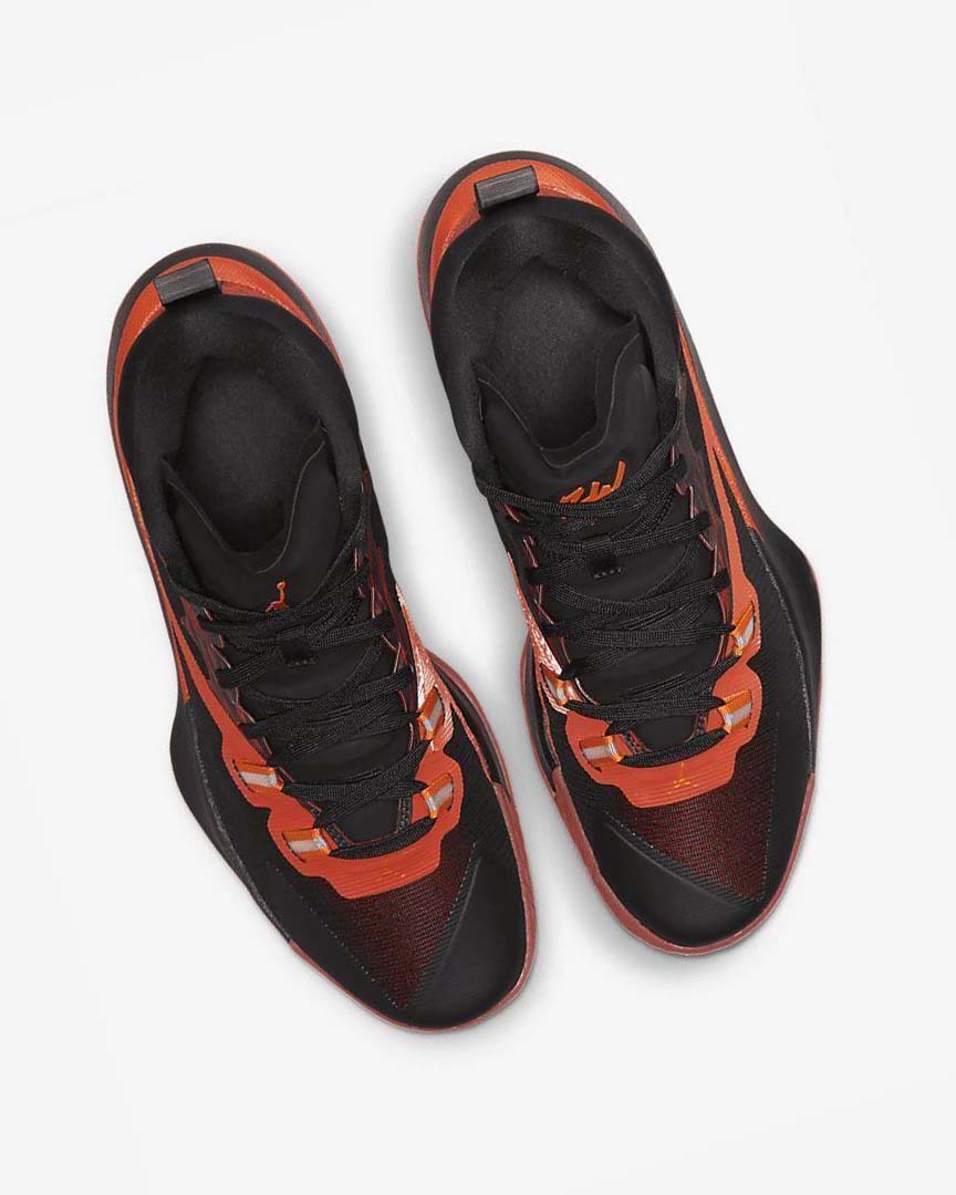 Black / Red / Orange Men's Nike Zion 1 SP Basketball Shoes | UK4913