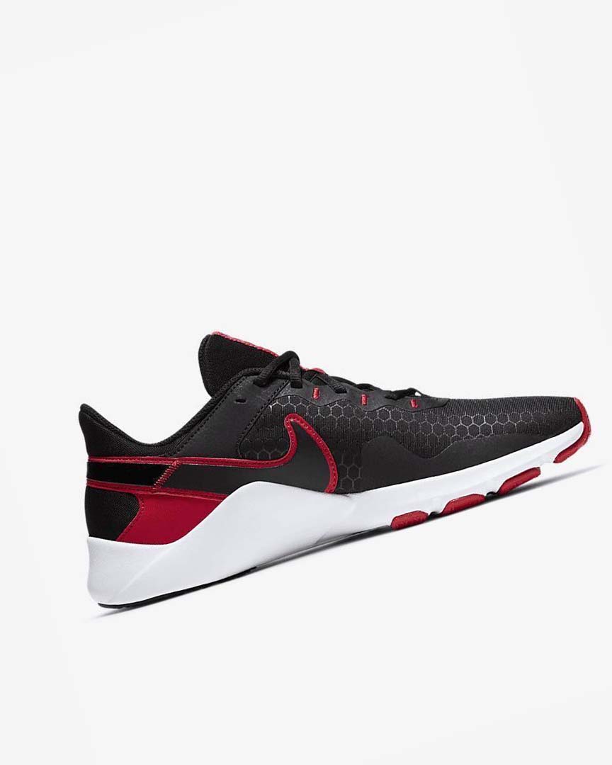 Black / Red / White / Black Men's Nike Legend Essential 2 Training Shoes | UK3239