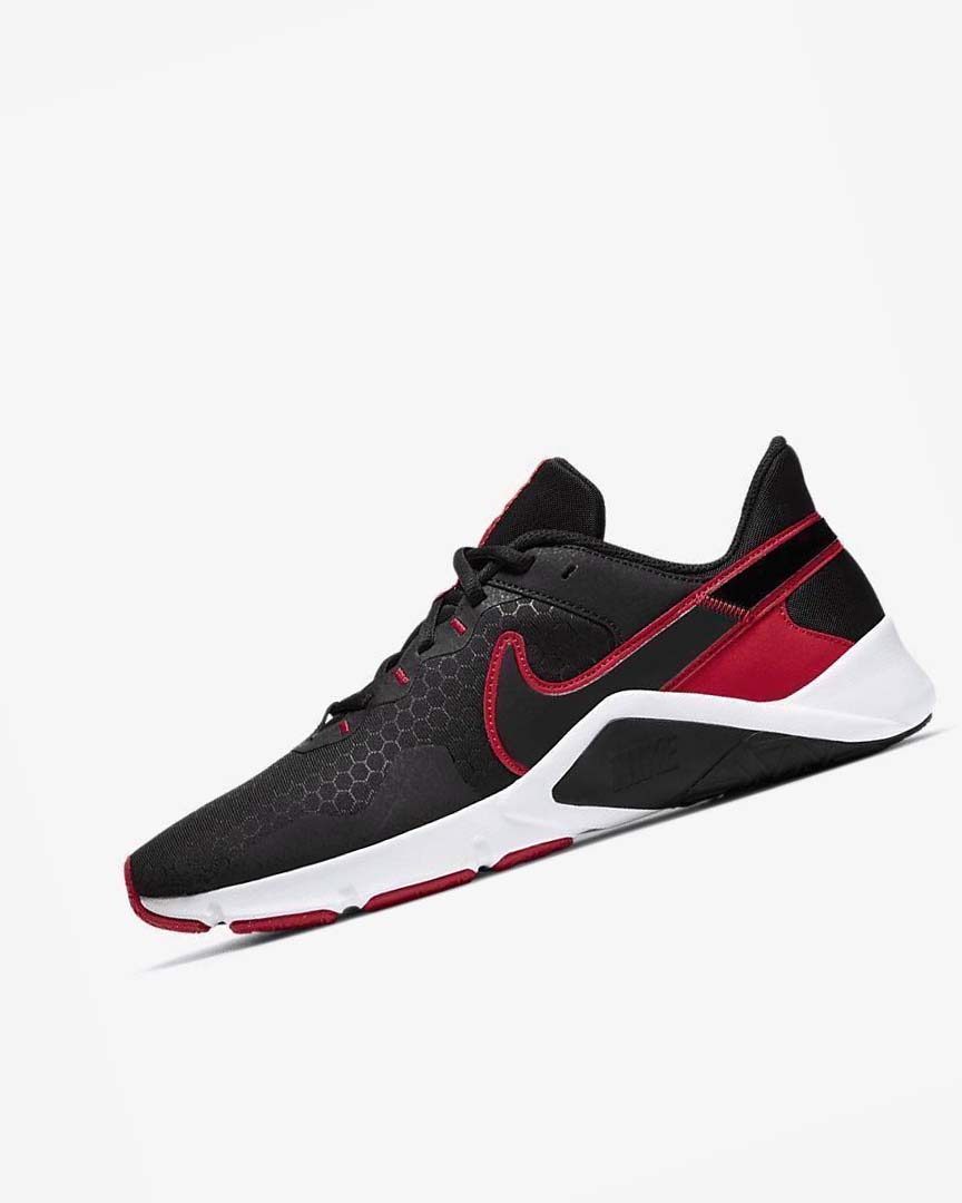 Black / Red / White / Black Men\'s Nike Legend Essential 2 Training Shoes | UK3239