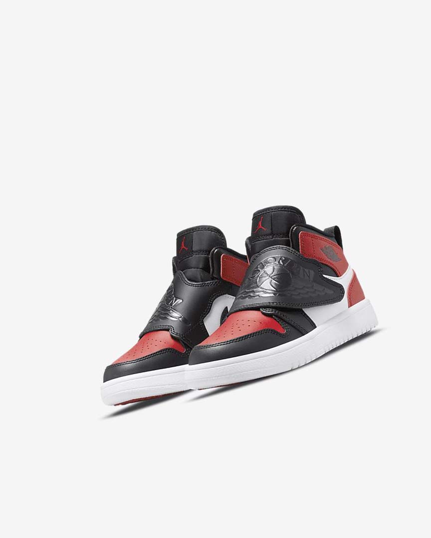 Black / Red / White / Dark Grey Boys' Nike Sky Jordan 1 Shoes | UK1145