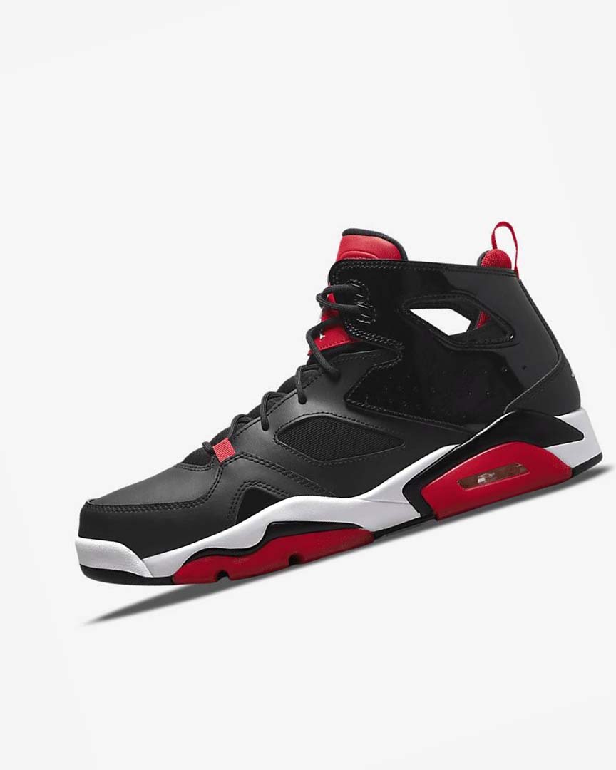 Black / Red / White Men\'s Nike Jordan Flight Club \'91 Basketball Shoes | UK2464