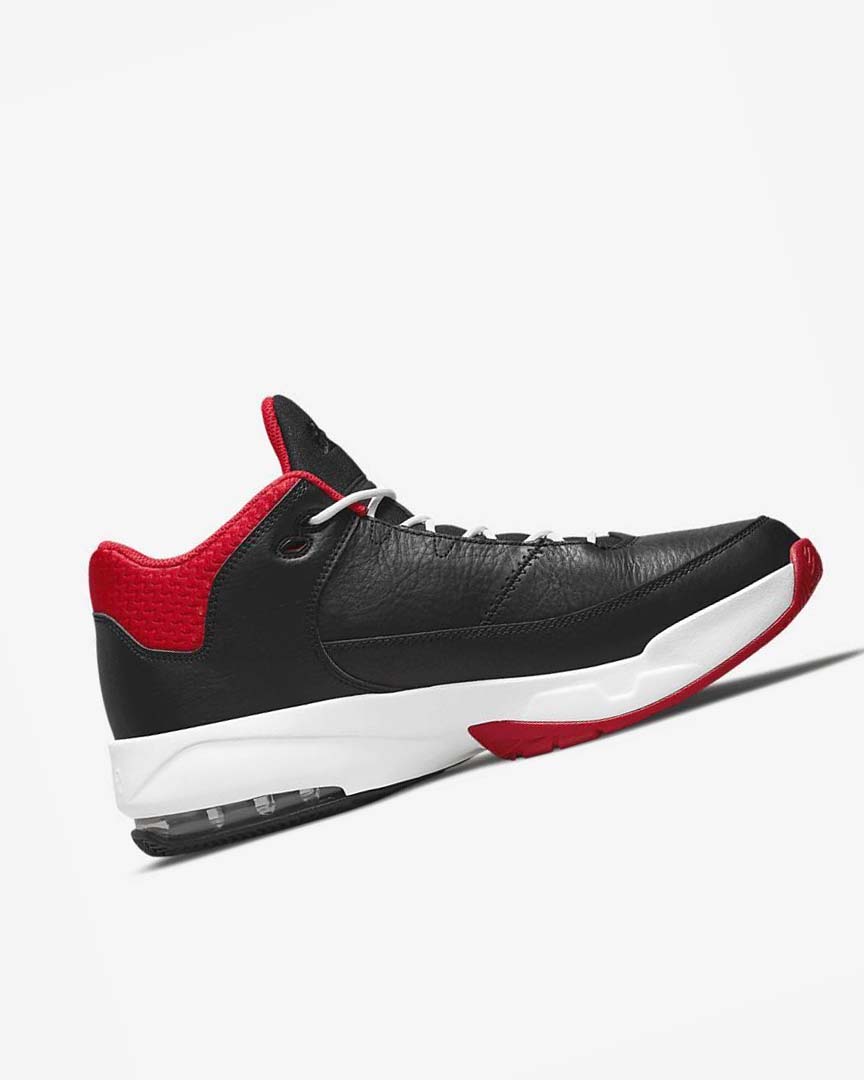 Black / Red / White Men's Nike Jordan Max Aura 3 Basketball Shoes | UK5029