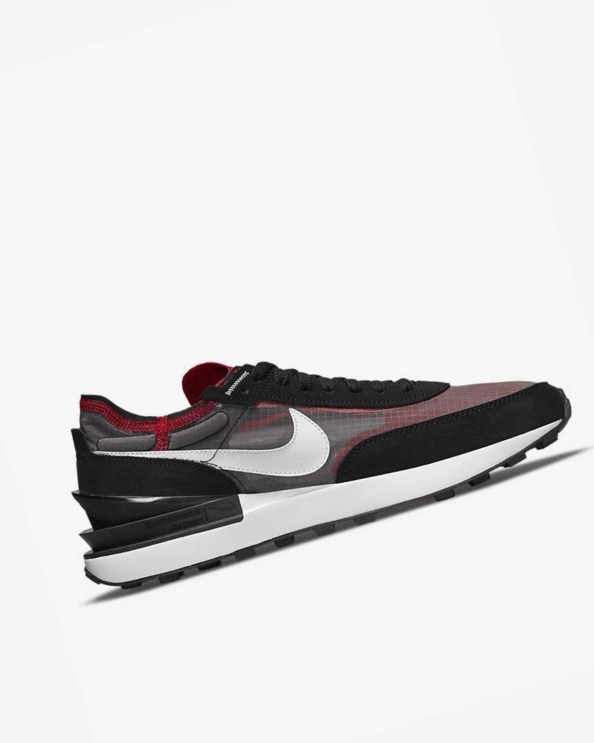 Black / Red / White Men's Nike Waffle One SE Sneakers | UK1190