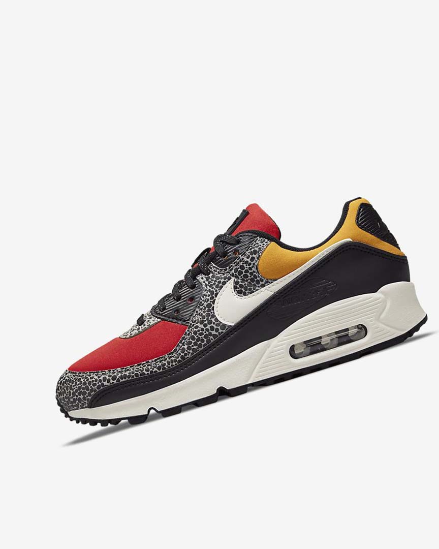 Black / Red Women\'s Nike Air Max 90 SE Casual Shoes | UK3229