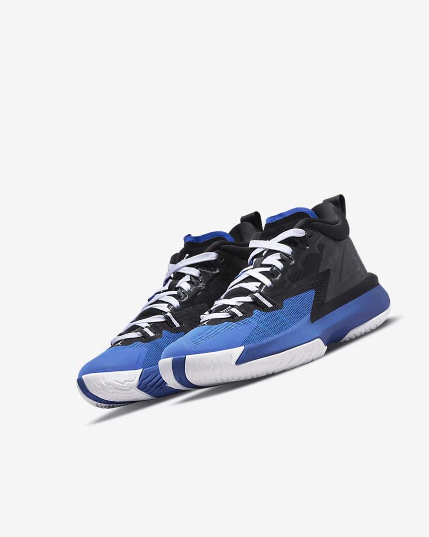 Black / Royal / White Boys' Nike Zion 1 Basketball Shoes | UK5530