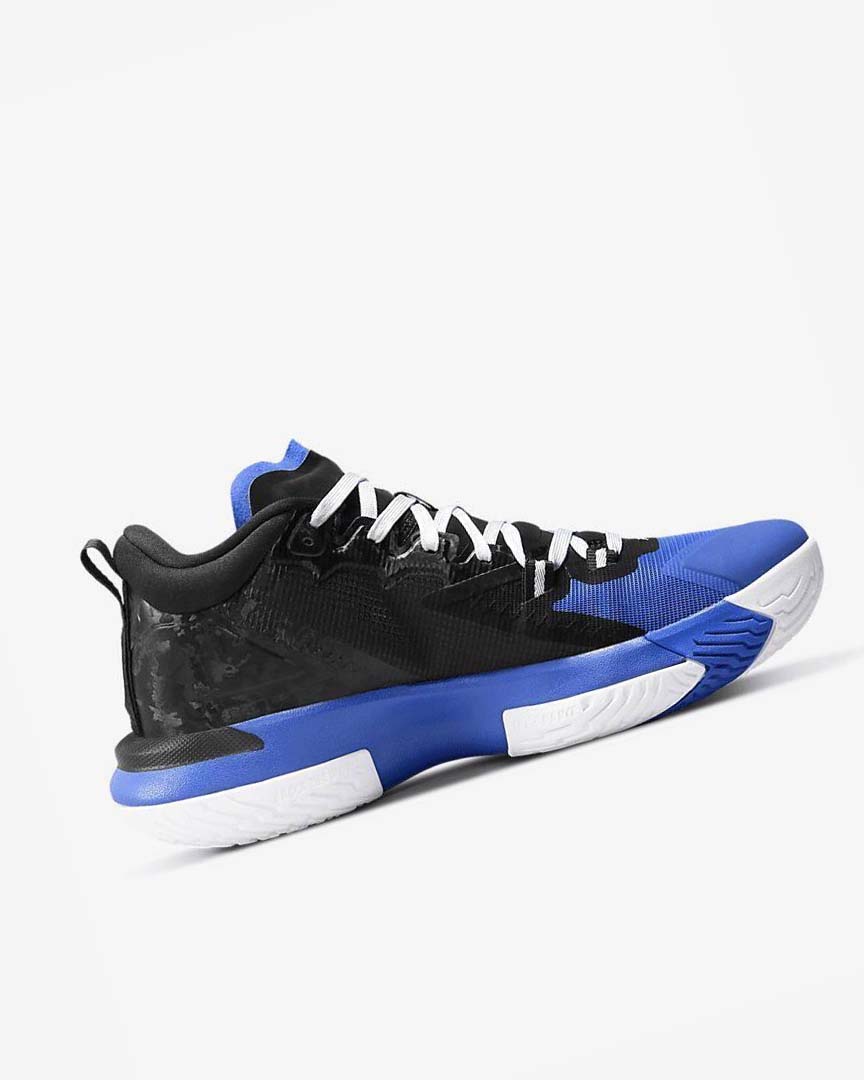 Black / Royal / White Men's Nike Zion 1 Basketball Shoes | UK5097