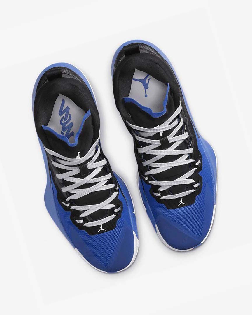 Black / Royal / White Men's Nike Zion 1 Basketball Shoes | UK5097