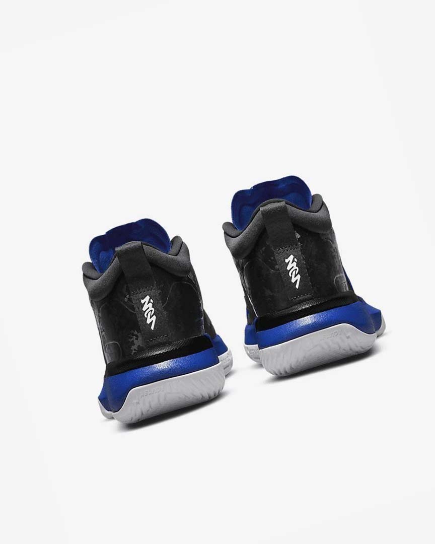 Black / Royal / White Men's Nike Zion 1 Basketball Shoes | UK5097