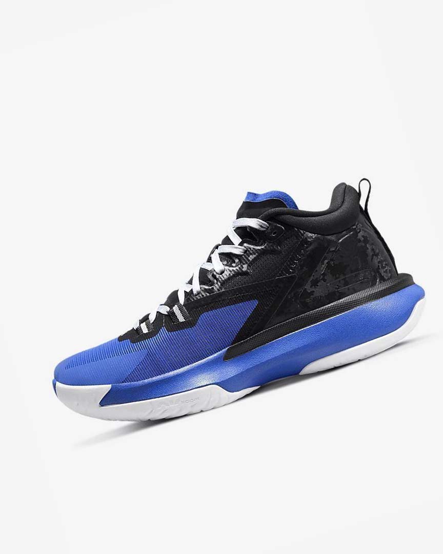 Black / Royal / White Men\'s Nike Zion 1 Basketball Shoes | UK5097