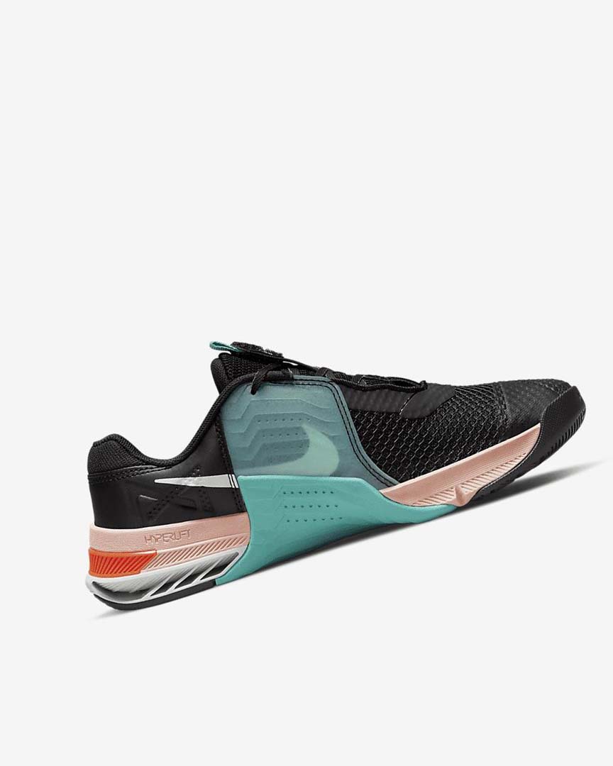 Black / Turquoise / Orange / Green Women's Nike Metcon 7 Training Shoes | UK5473