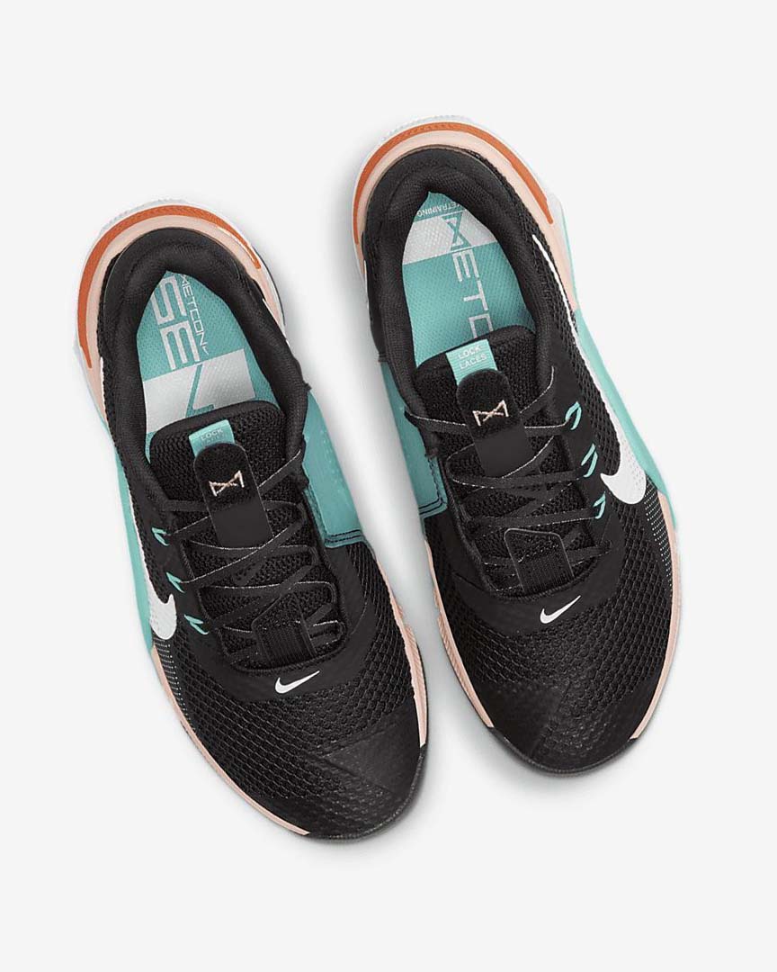 Black / Turquoise / Orange / Green Women's Nike Metcon 7 Training Shoes | UK5473