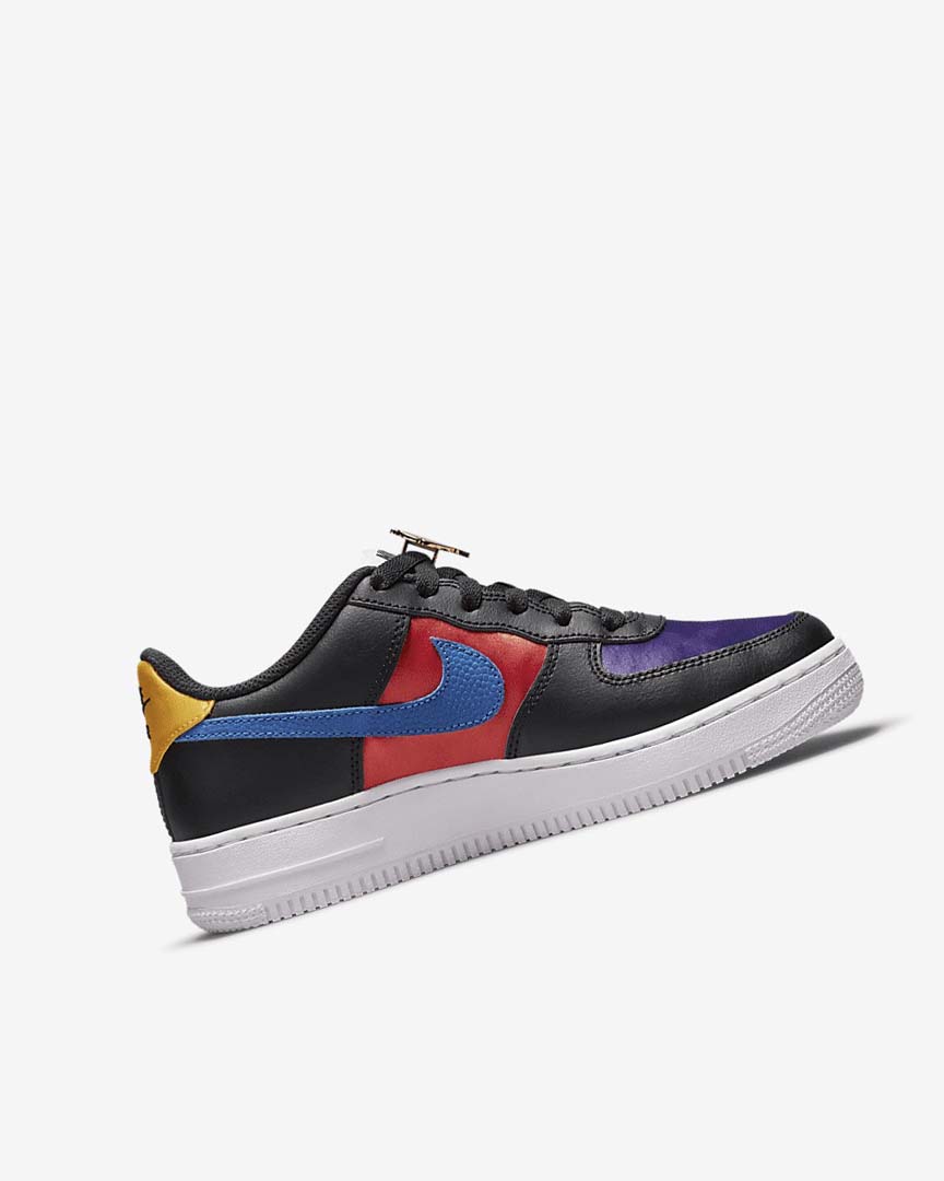 Black / Turquoise / Purple / Red Boys' Nike Air Force 1 LV8 EMB Sneakers | UK3105