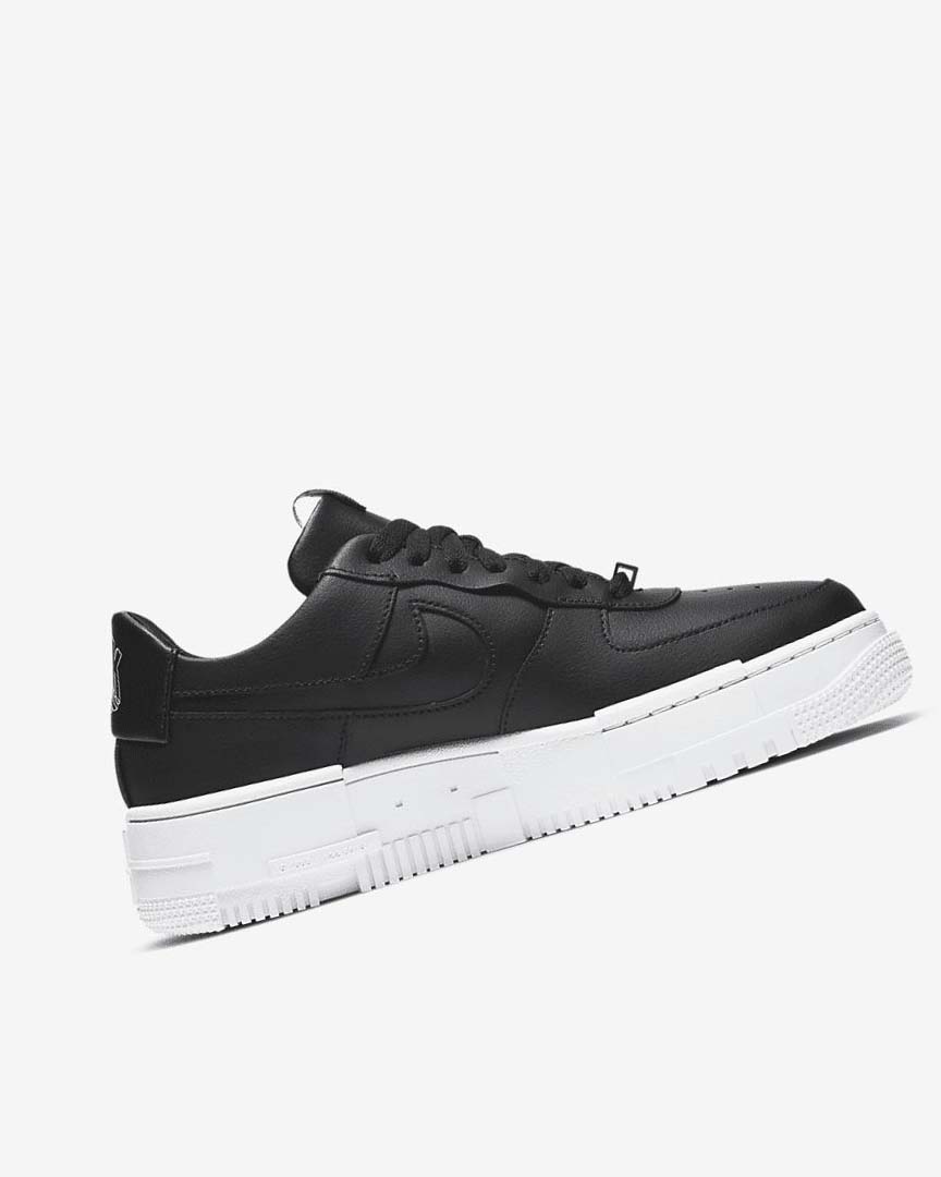 Black / White / Black / Black Women's Nike Air Force 1 Pixel Sneakers | UK3045