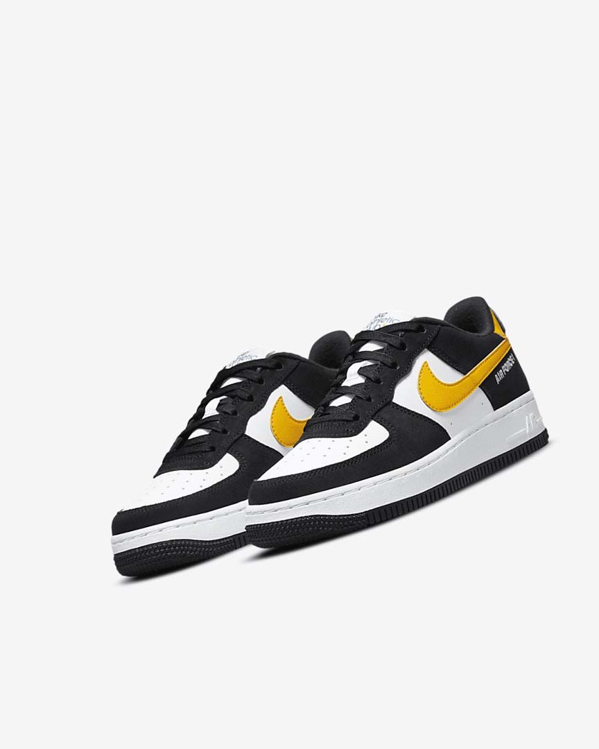 Black / White / Black / Dark Boys' Nike Air Force 1 LV8 Sneakers | UK2211