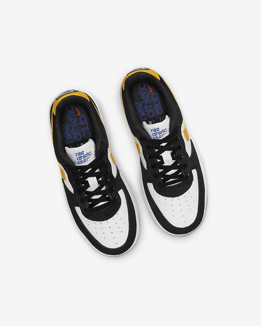 Black / White / Black / Dark Boys' Nike Force 1 LV8 Shoes | UK2276