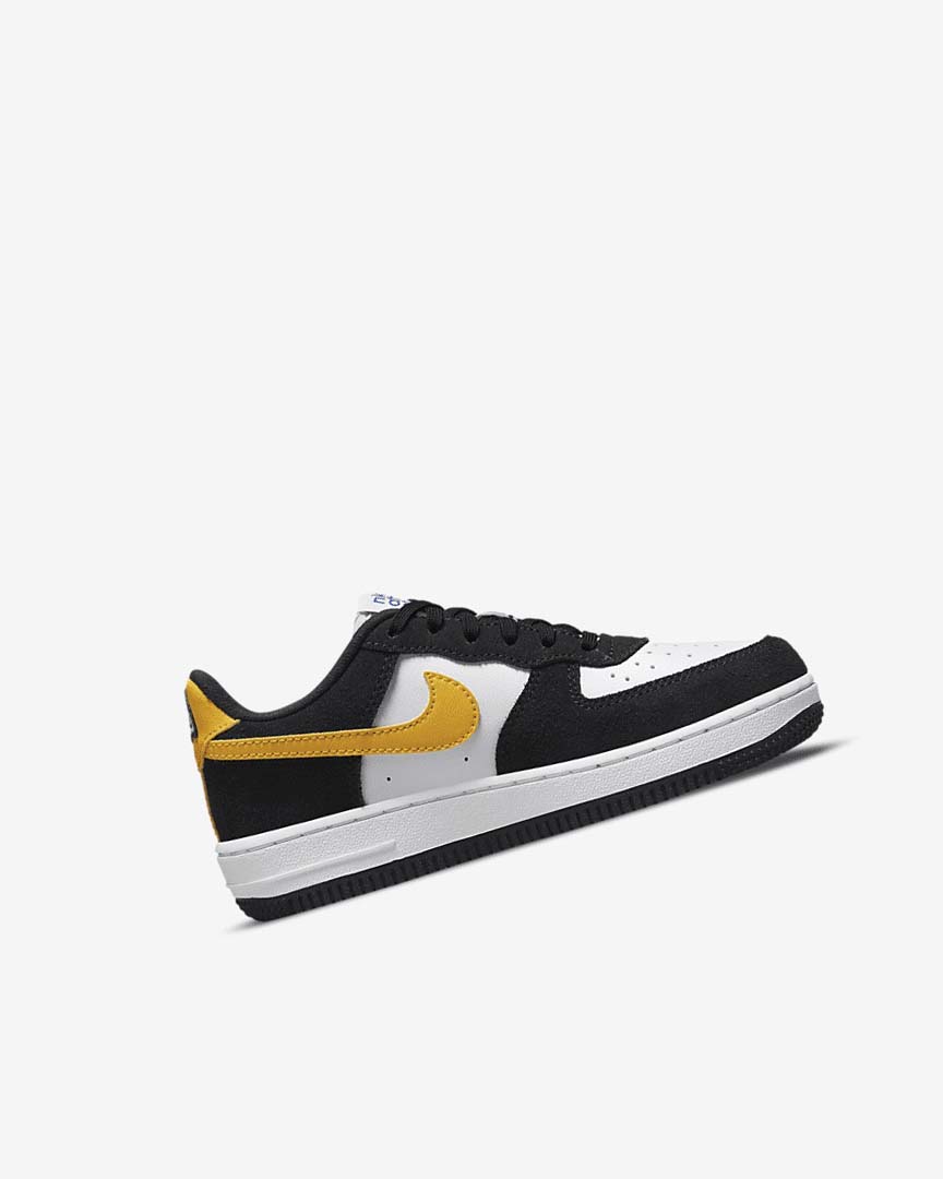 Black / White / Black / Dark Girls' Nike Force 1 LV8 Shoes | UK3090